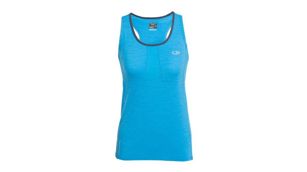 Icebreaker Spark Tank - Women's-Cyan/Panther-X-Small