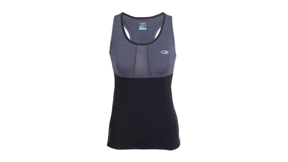 Icebreaker Spark Tank - Women's-Panther/Black-Medium