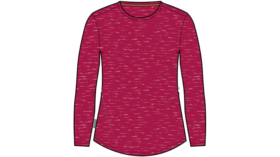 Icebreaker Sphere II Long Sleeve T-Shirt - Women's, Electron Pink Heather, Large, IB0A56EJ874L