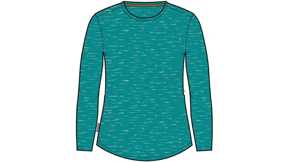 Icebreaker Sphere II Long Sleeve T-Shirt - Women's, Flux Green Heather, Extra Large, IB0A56EJ873XL