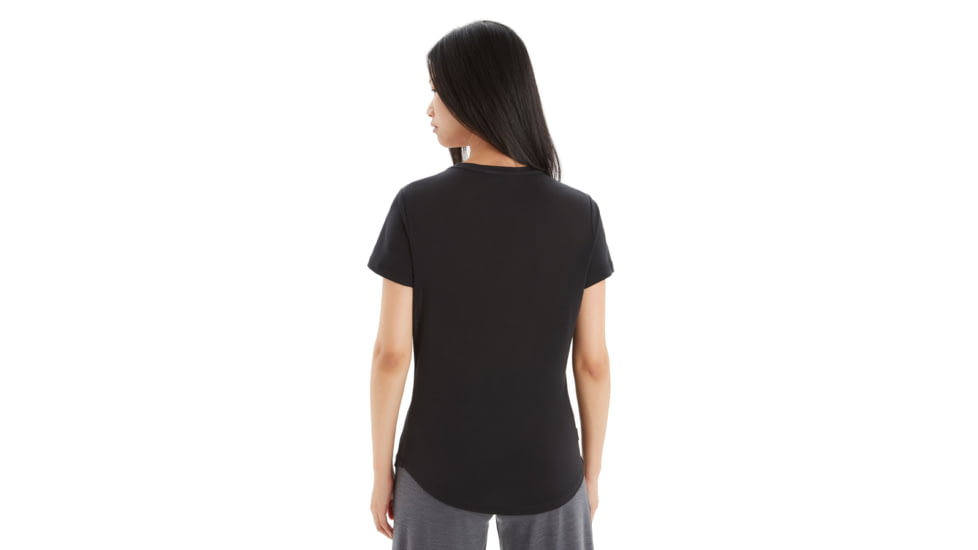 Icebreaker Sphere II Short Sleeve Scoop T-Shirt - Womens, Black, Large, IB0A56EY001L
