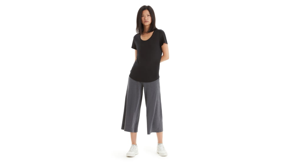 Icebreaker Sphere II Short Sleeve Scoop T-Shirt - Womens, Black, Large, IB0A56EY001L