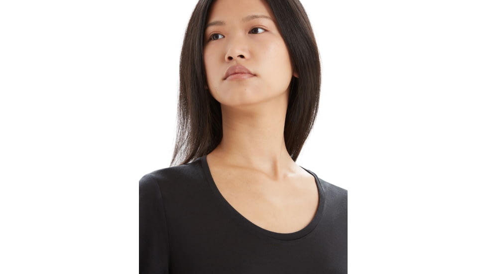 Icebreaker Sphere II Short Sleeve Scoop T-Shirt - Womens, Black, Large, IB0A56EY001L