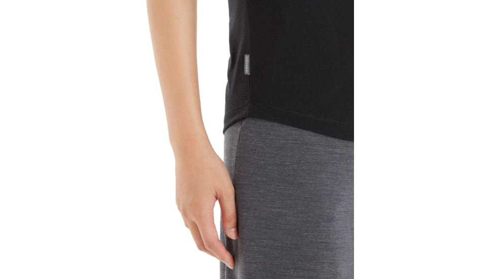 Icebreaker Sphere II Short Sleeve Scoop T-Shirt - Women's, Black, Large, IB0A56EY001L