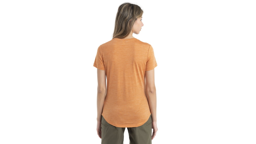 Icebreaker Sphere II Short Sleeve Scoop T-Shirt - Womens, Earth Heather, Large, IB0A56EY875L