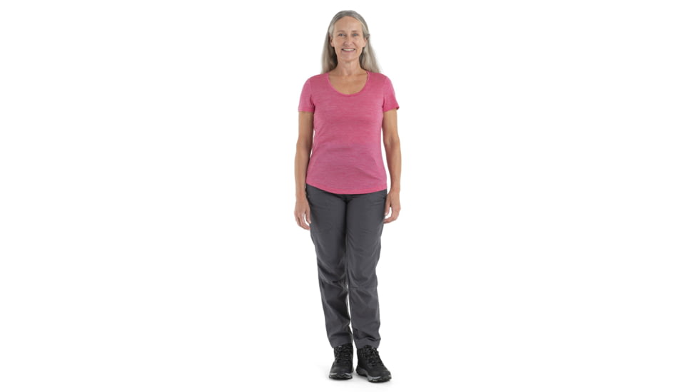 Icebreaker Sphere II Short Sleeve Scoop T-Shirt - Womens, Tempo Heather, Large, IB0A56EY943L