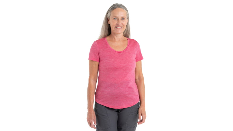 Icebreaker Sphere II Short Sleeve Scoop T-Shirt - Womens, Tempo Heather, Large, IB0A56EY943L