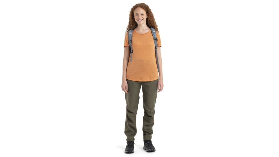 Icebreaker Sphere II Short Sleeve T-Shirt - Womens, Earth Heather, Extra Large, IB0A56D3875XL