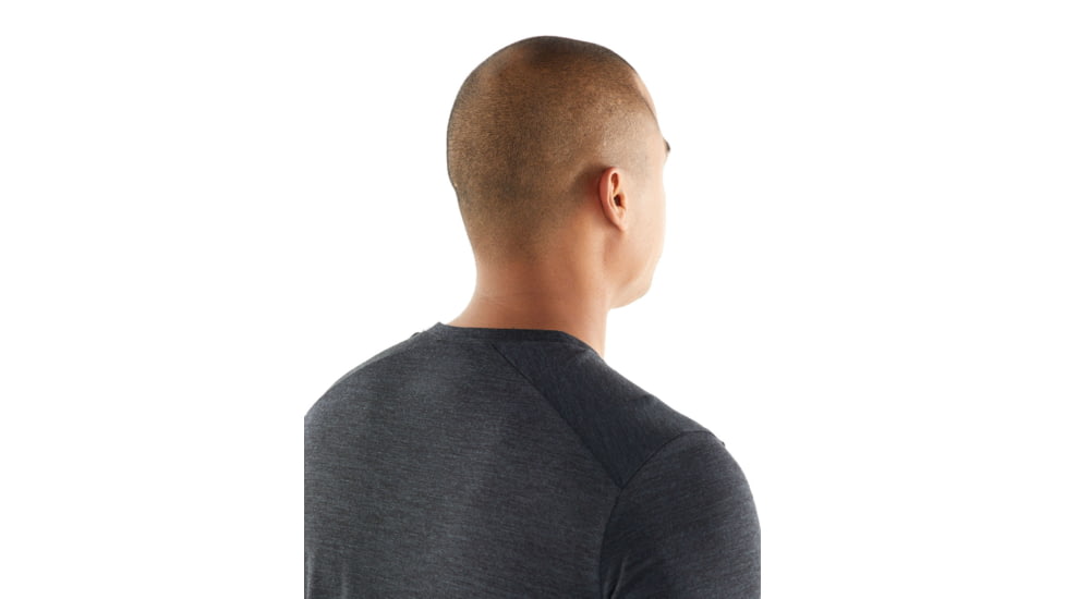 Icebreaker Sphere Long Sleeve Crewe - Mens, Black HTHR, Large, 104569030L