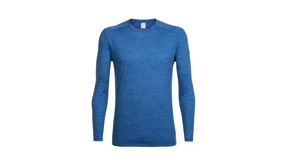 Icebreaker Sphere Long Sleeve Crewe, Sea Blue Hthr, 3XL, 103609404XXXL