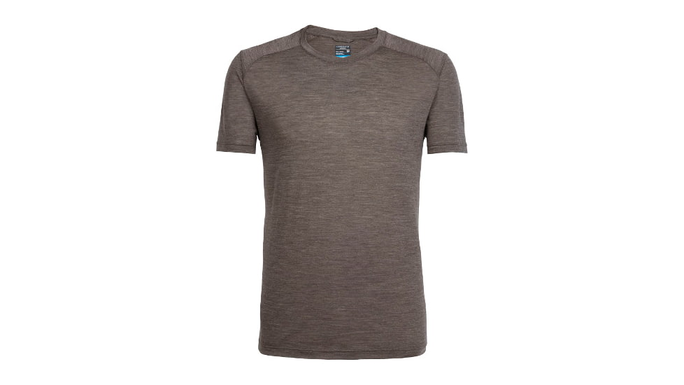 Icebreaker Sphere Short Sleeve Crewe - Mens-Trail Heather-Small
