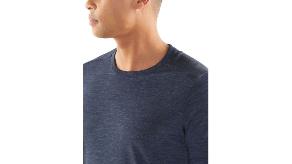 Icebreaker Sphere Short Sleeve Crew - Mens, Midnight Navy Hthr, Large, 104570401L