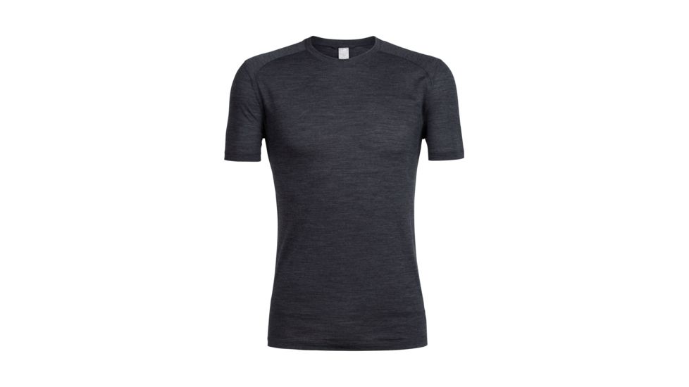 Icebreaker Sphere Short Sleeve Crewe, Black Hthr, S, 103608003S