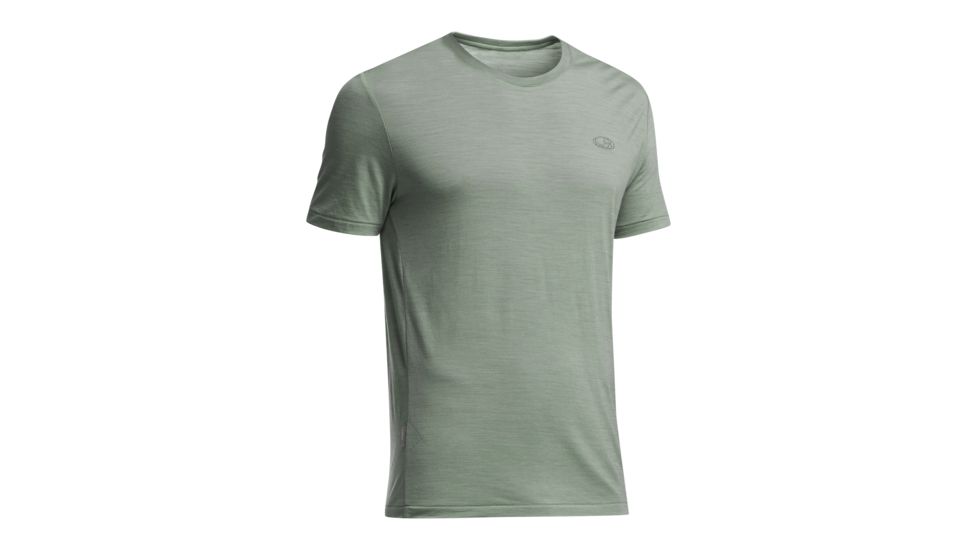 Icebreaker Sphere Short Sleeve Crewe - Mens-Shale Heather-X-Large