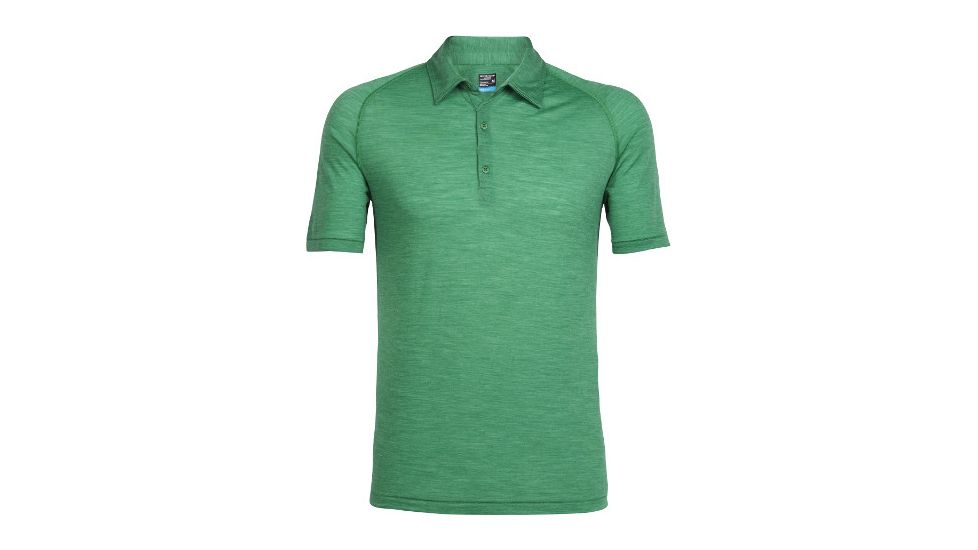 Icebreaker Sphere Short Sleeve Polo - Men's-Cricket Heather-Large