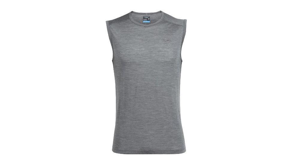 Icebreaker Sphere Tank Top - Men's -Gritstone Heather-X-Large