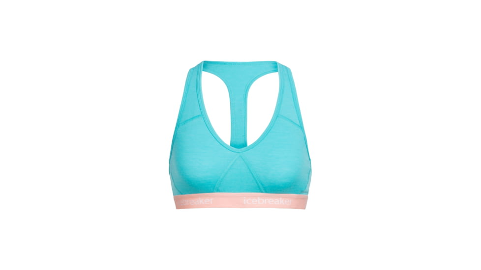 Icebreaker Sprite Racerback Bra - Women's, Lagoon/Sorbet, Large, 103020406L