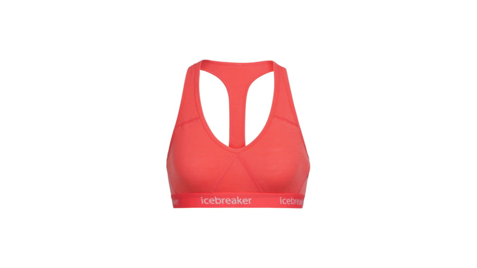 Icebreaker Sprite Racerback Bra - Women's, Poppy Red, Small, 103020608S