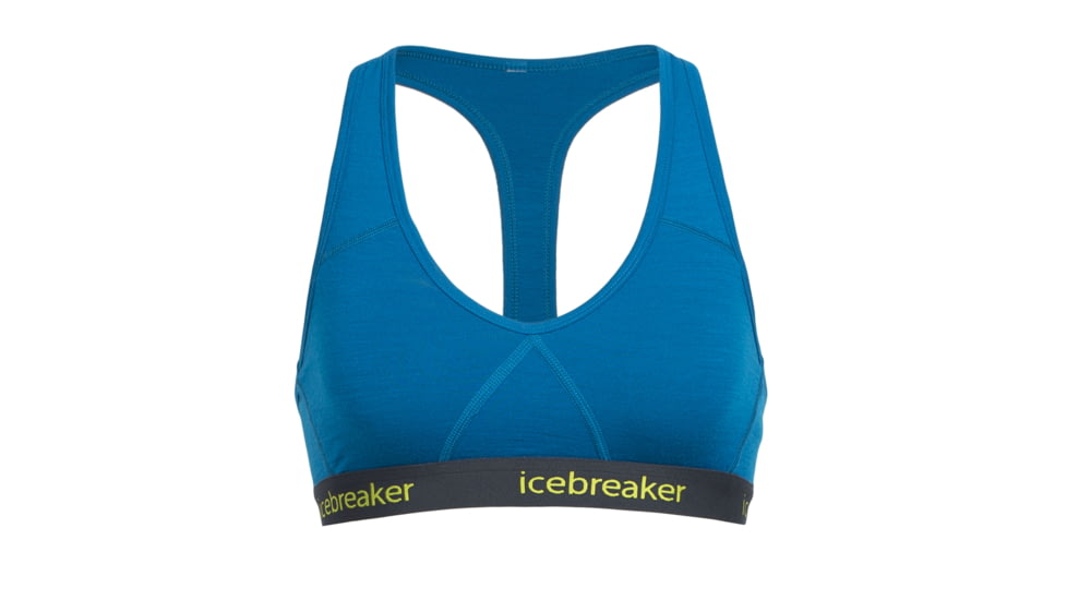 Icebreaker Sprite Racerback Bra - Women's, Alpine/Stealth, Large, 103020403L