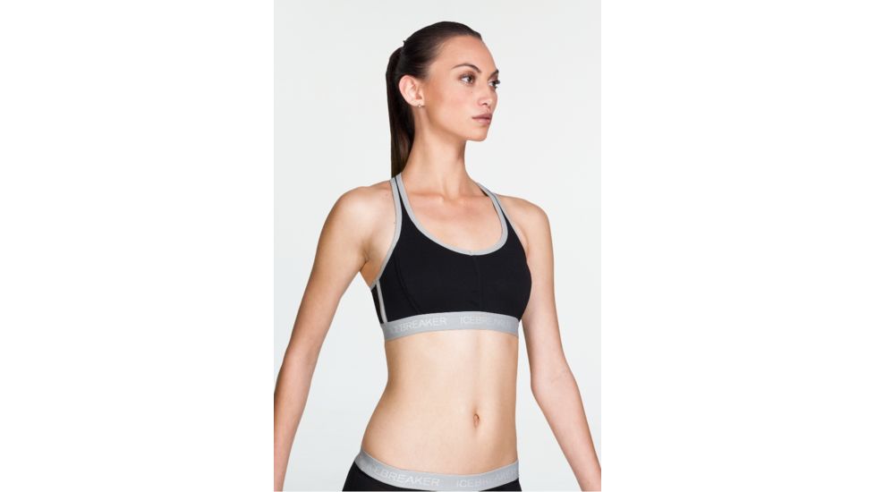 Icebreaker Sprite Racerback Bra - Women's, Black, Large, 561286