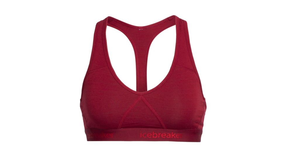 Icebreaker Sprite Racerback Bra - Women's, Oxblood, Large, 103020604L