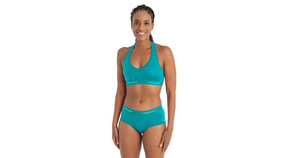 Icebreaker Sprite Racerback Bra - Womens, Flux Green, Large, IB103020861L