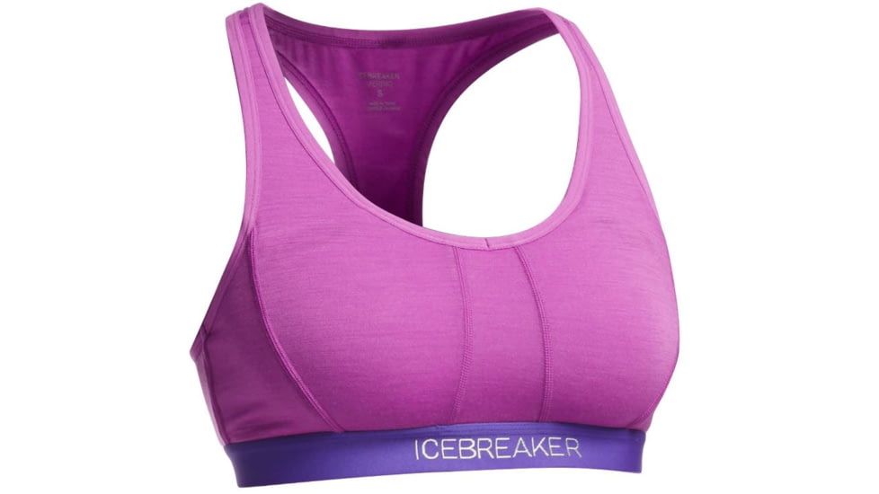 Icebreaker Sprite Racerback Bra - Women's, Sweetpea/Lupin, L/XL, 100500-Sweetpea/Lupin-L/XL