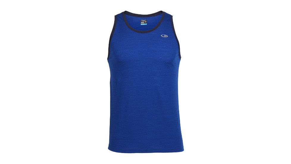 Icebreaker Strike Lite Tank Top - Men's -Cobalt/Admiral-Large
