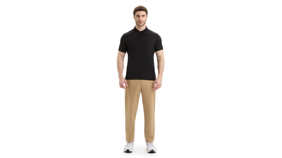 Icebreaker Tech Lite II Short Sleeve Polo - Mens, Black, 3XL, IB0A59LC0013XL