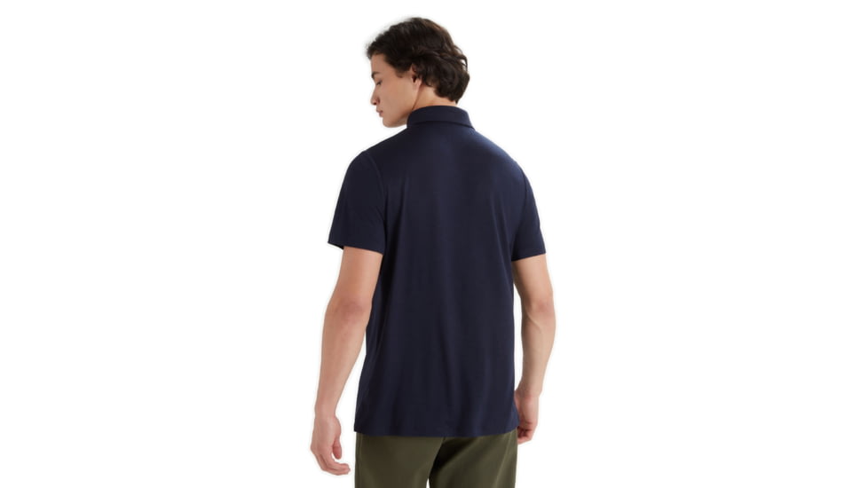 Icebreaker Tech Lite II Short Sleeve Polo - Mens, Midnight Navy, Extra Large, IB0A59LC401XL