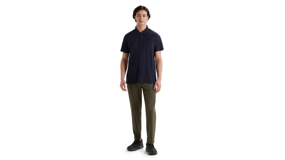 Icebreaker Tech Lite II Short Sleeve Polo - Mens, Midnight Navy, Extra Large, IB0A59LC401XL