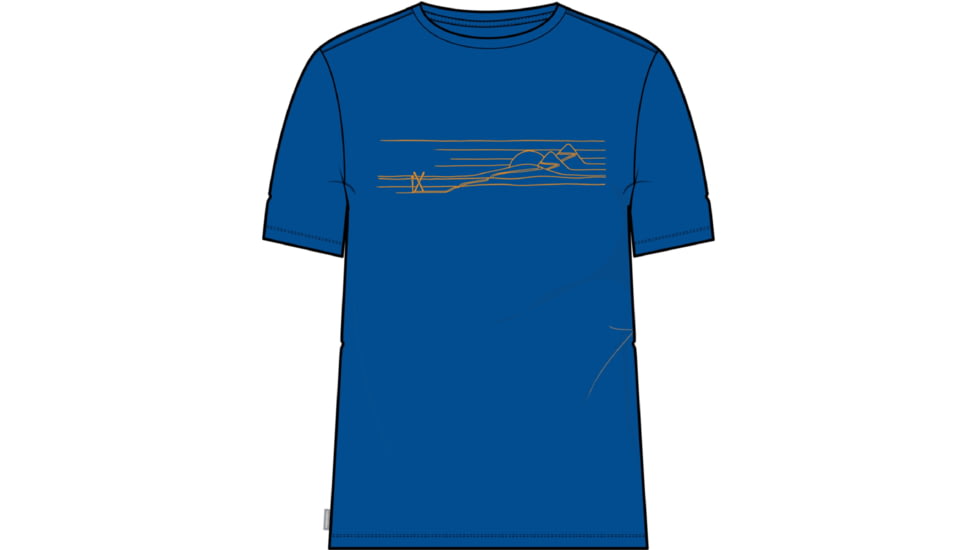 Icebreaker Tech Lite II Short Sleeve Ski Stripes T-Shirt - Men's, Lazurite, Small, IB0A56IN580S