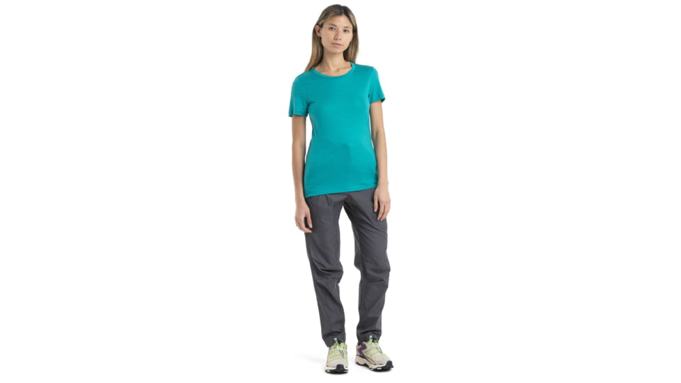 Icebreaker Tech Lite II Short Sleeve T-Shirt - Women's, Flux Green, Medium, IB0A59J9861M