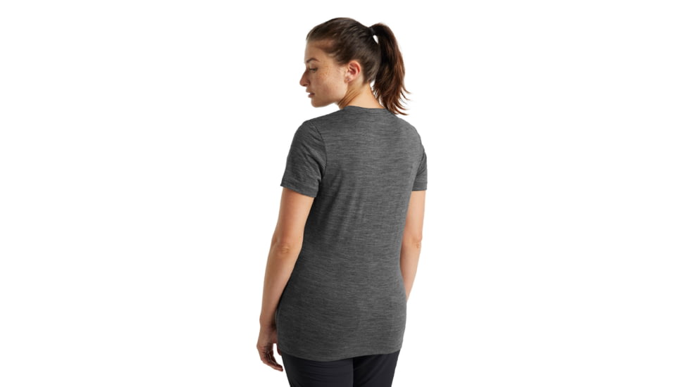 Icebreaker Tech Lite II Short Sleeve T-Shirt - Womens, Gritstone Heather, Large, IB0A59J9004L