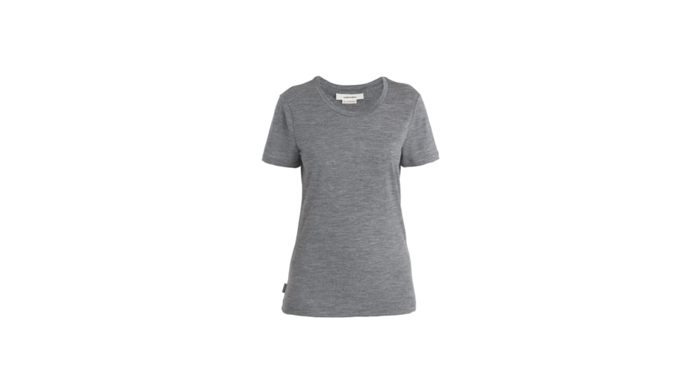 Icebreaker Tech Lite II Short Sleeve T-Shirt - Womens, Gritstone Heather, Large, IB0A59J9004L