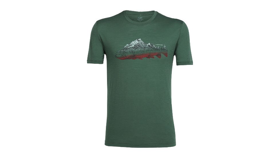 Icebreaker Tech Lite Short Sleeve Crew Fin Peaks - Men's-Scout-Small