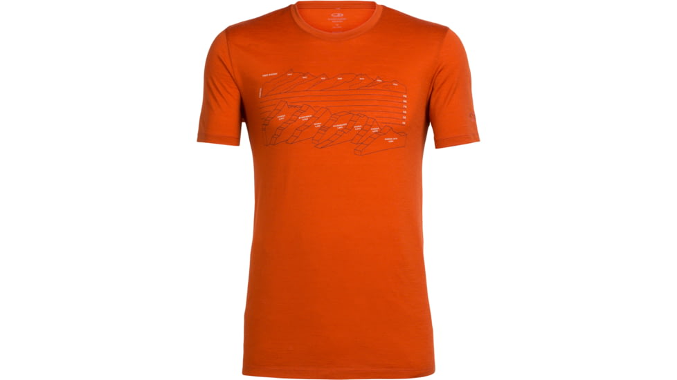 Icebreaker Tech Lite Short Sleeve Crew First Ascents - Men's-Copper-Large