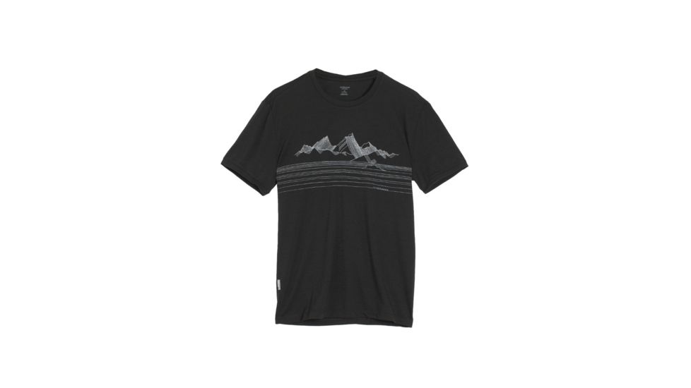 Tech Lite Short Sleeve Crew Graphic - Mens-Approach/Black-Small