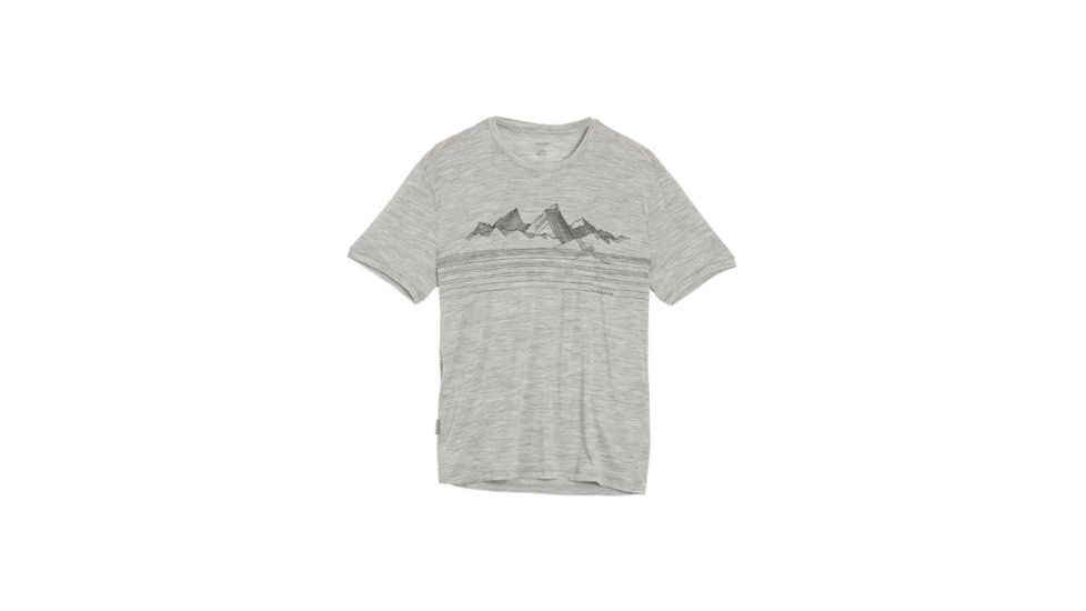 Tech Lite Short Sleeve Crew Graphic - Mens-Approach/Metro Heather-X-Large