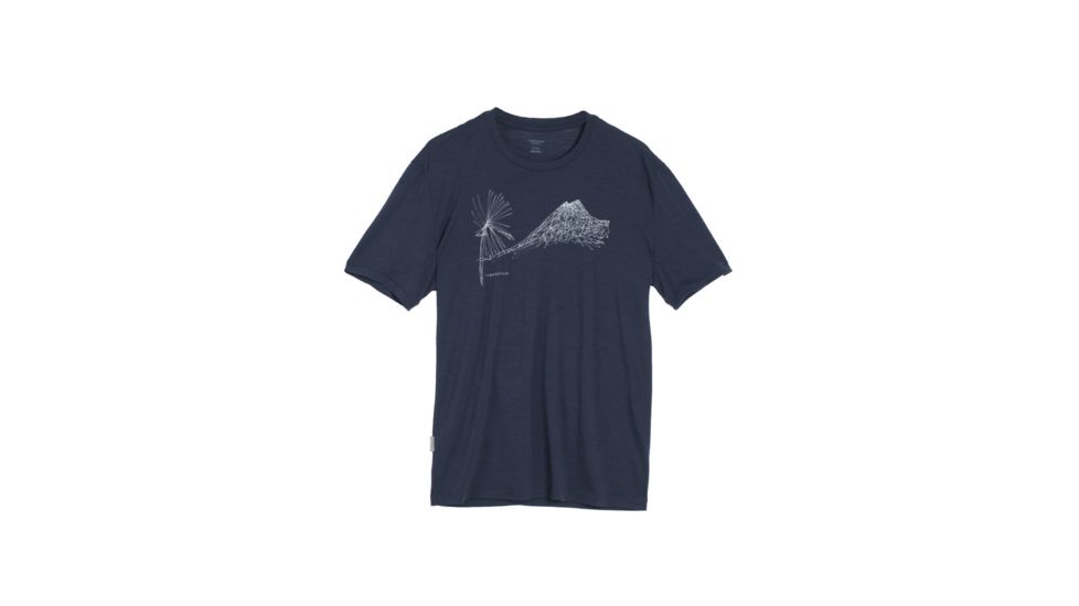 Tech Lite Short Sleeve Crew Graphic - Mens-Cabbage/Admiral-Small