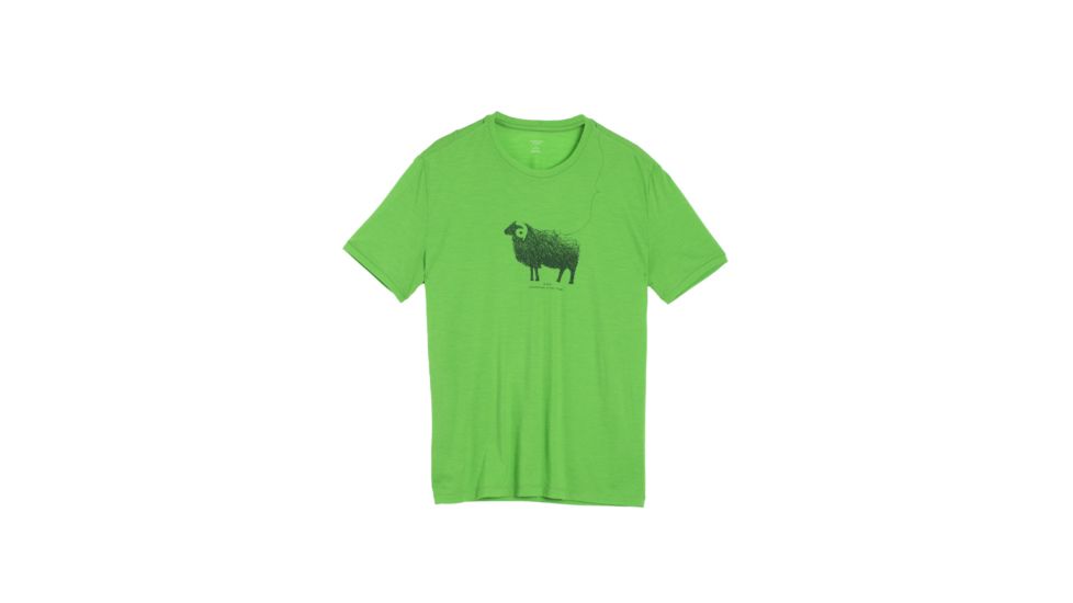 Tech Lite Short Sleeve Crew Graphic - Mens-Merino Ram/ Balsam-Small
