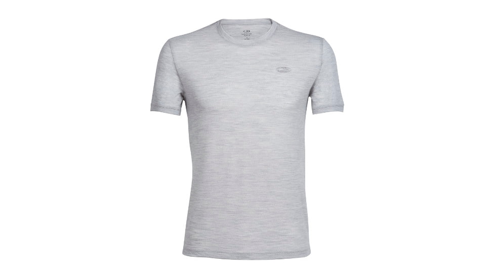 Icebreaker Tech Lite Short Sleeve Crew - Men's-Blizzard Heather-Small