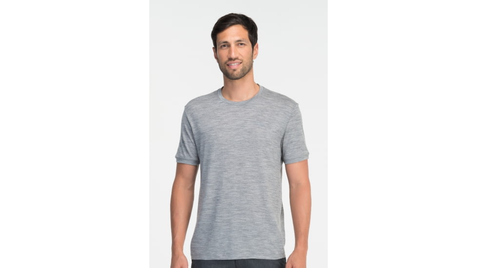 Icebreaker Tech T Lite Short Sleeve - Men's-Metro Heather-X-Large