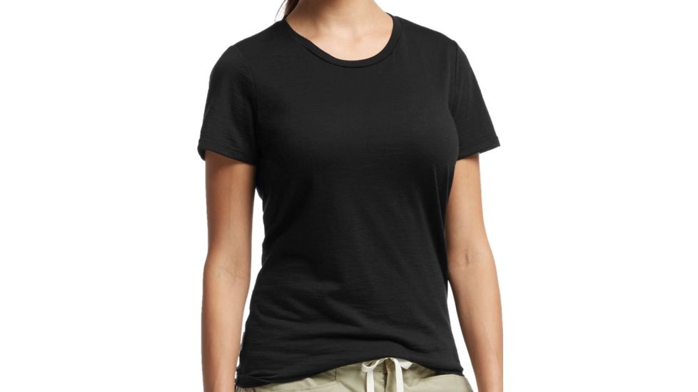 Tech Lite Short Sleeve Crew - Womens-Black-Small