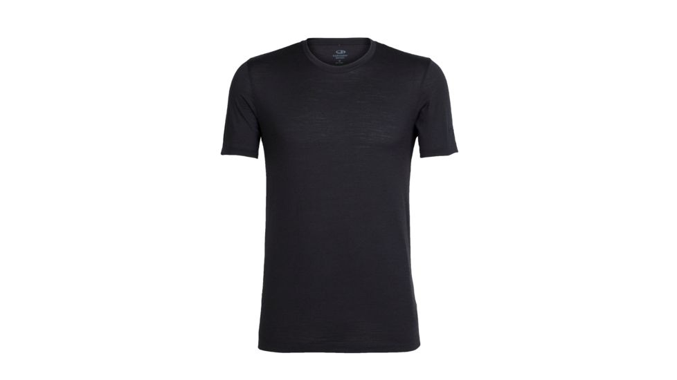 Icebreaker Tech Lite Short Sleeve Crewe Bear Lift - Mens, Black, Large, 104724010L