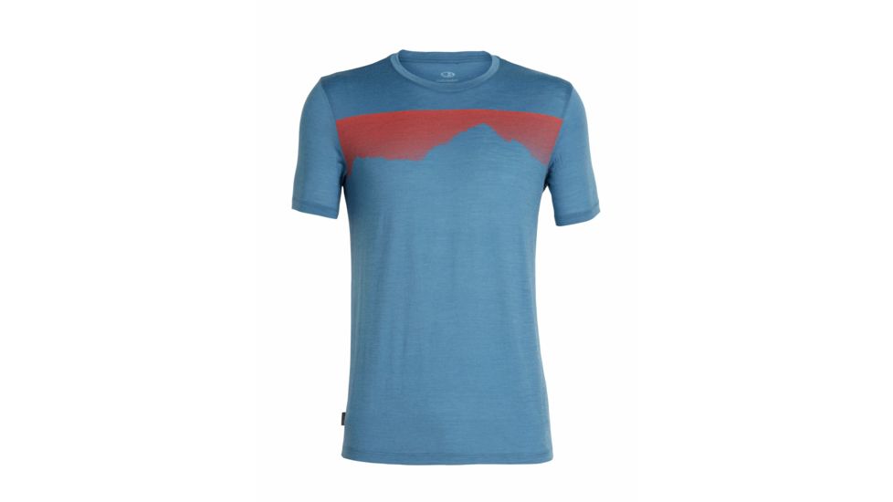 Icebreaker Tech Lite Short Sleeve Crewe Cook By Night - Mens, Thunder, S, 104690402S