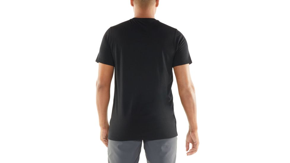 Icebreaker Tech Lite Short Sleeve Crewe Coronet Peak - Mens, Black, M, 104577001M