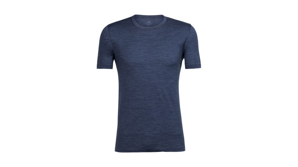 Icebreaker Tech Lite Short Sleeve Crewe, Fathom Hthr, L, 103860405L