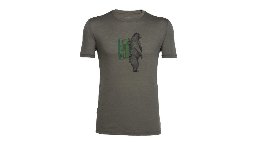 Icebreaker Tech Lite Short Sleeve Crewe Rambler - Men's-Kona-Small