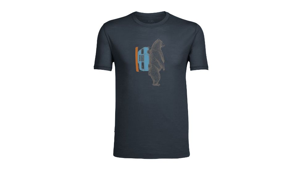Icebreaker Tech Lite Short Sleeve Crewe Rambler - Men's-Stealth-XX-Large